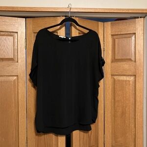 Maurices Shirt Womens XXL Black  Short  Sleeve
